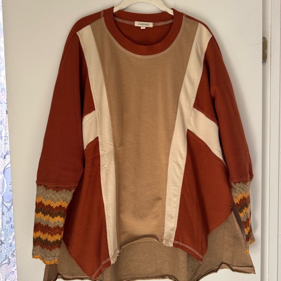 Oli & Hali Washed Colorblock Pullover - Picture 2 of 10